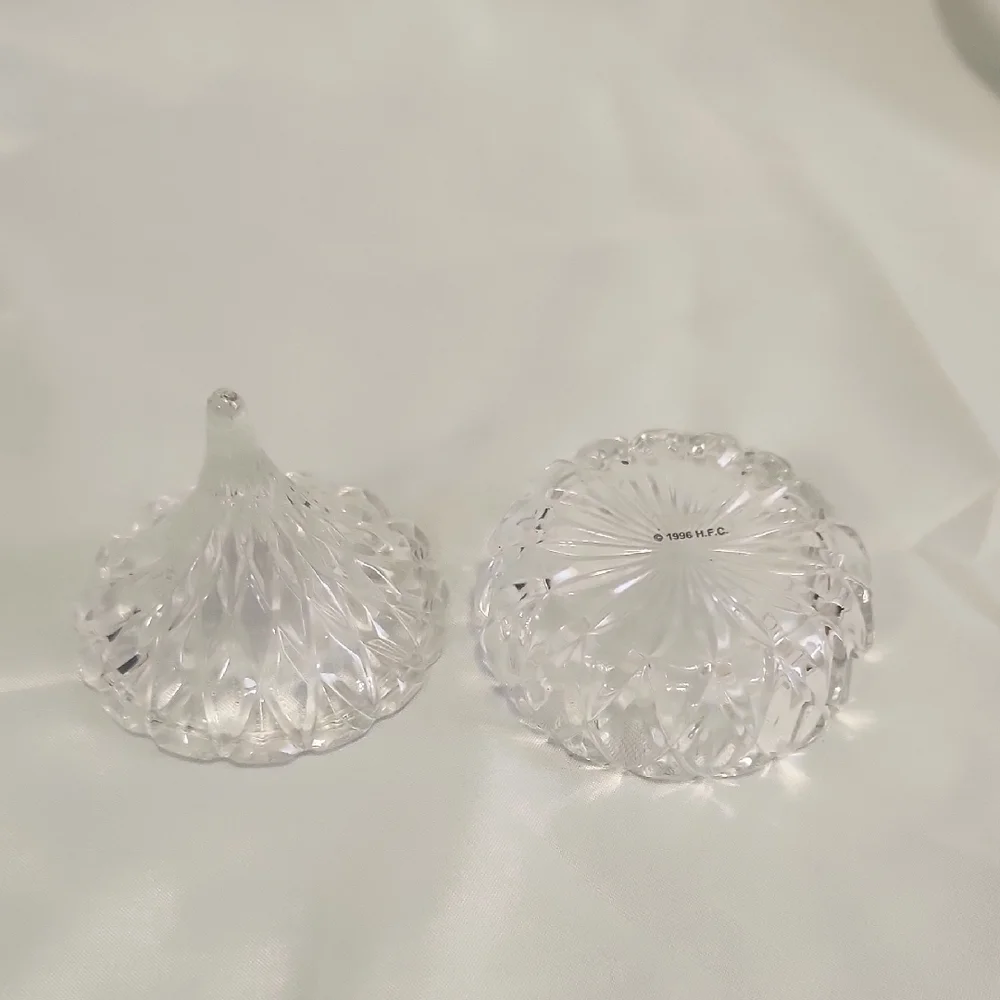Source Unknown Crystal Clear Holder Previous Use Rings -glass - Picture 3 of 5